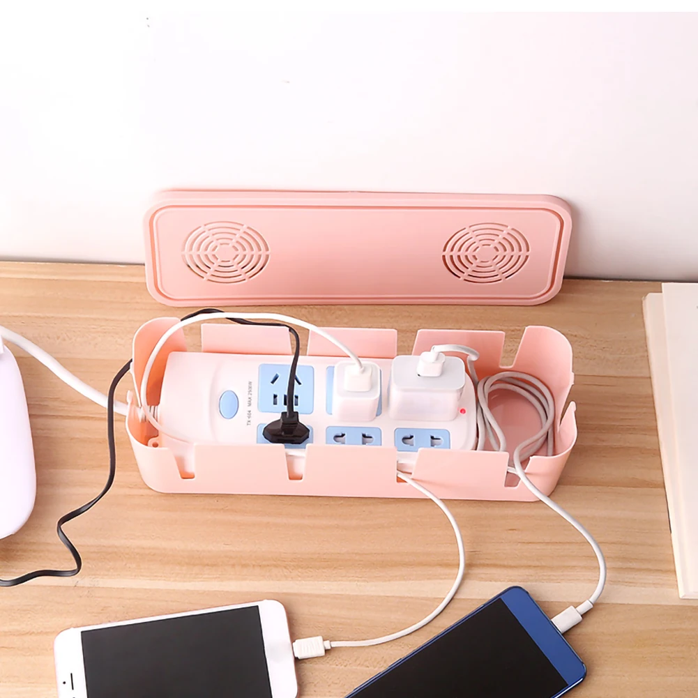 

Tidy Power Cord Socket Data Cable Storage Organizer Holders Portable Home Storage Cable Storage Box Wire Management Socket