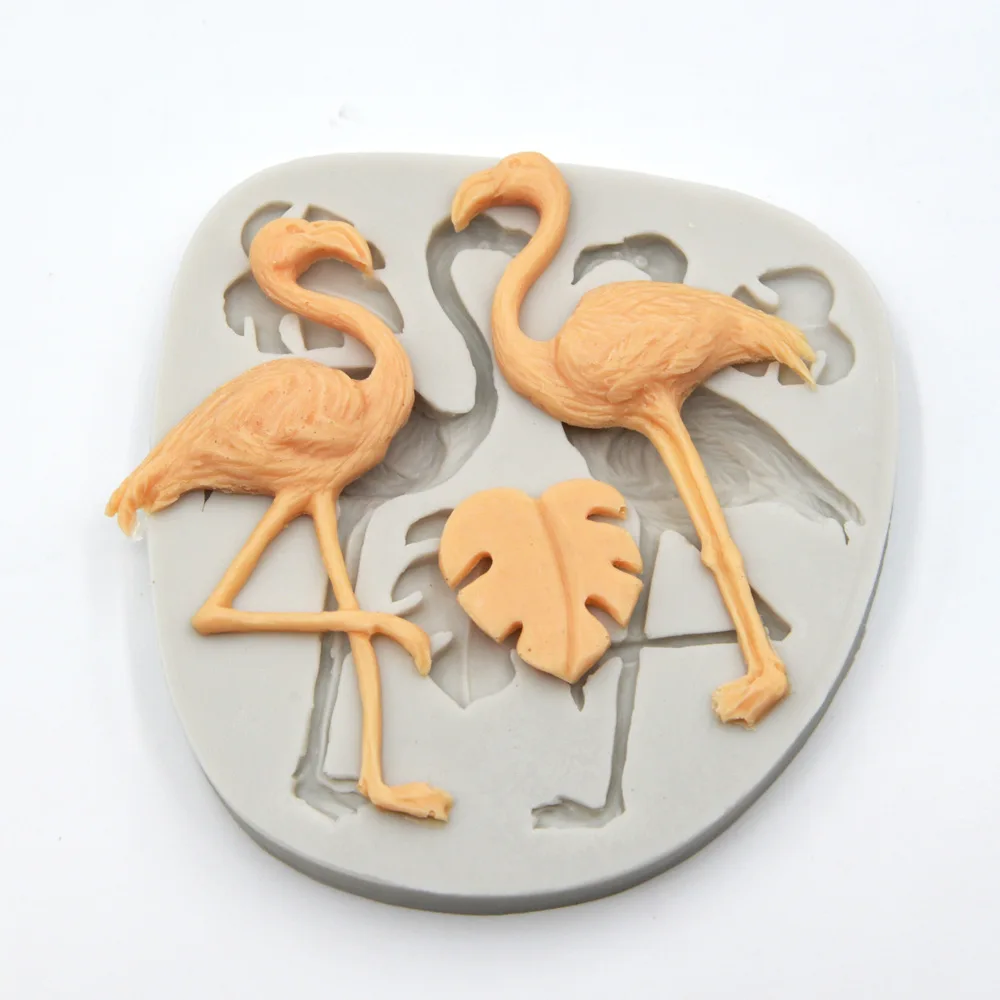 Новый Фламинго Форма для торта силиконовая форма выпечка DIY Инструменты помадка