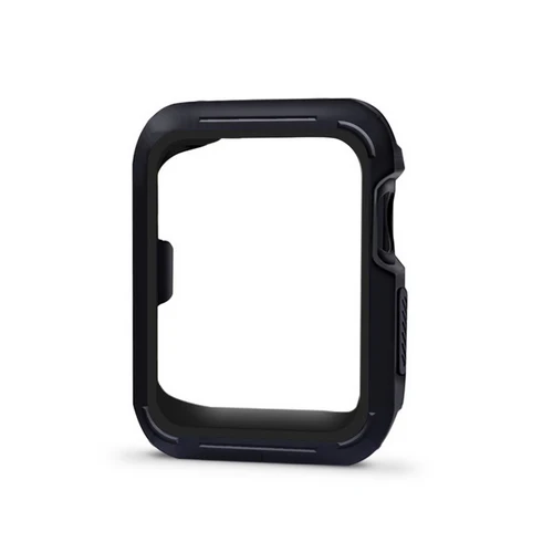black Экран защитный чехол для Apple Watch группа 4/3/2/1 iwatch 42 мм 38 мм 4 мм 40 мм противоударный Shell протектор Аксессуары - Цвет: black