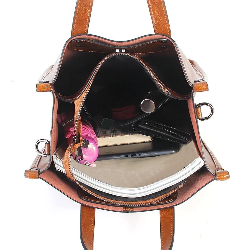 Ladies Casual Handbag Leather Retro Messenger Wallet Shoulder Bag |