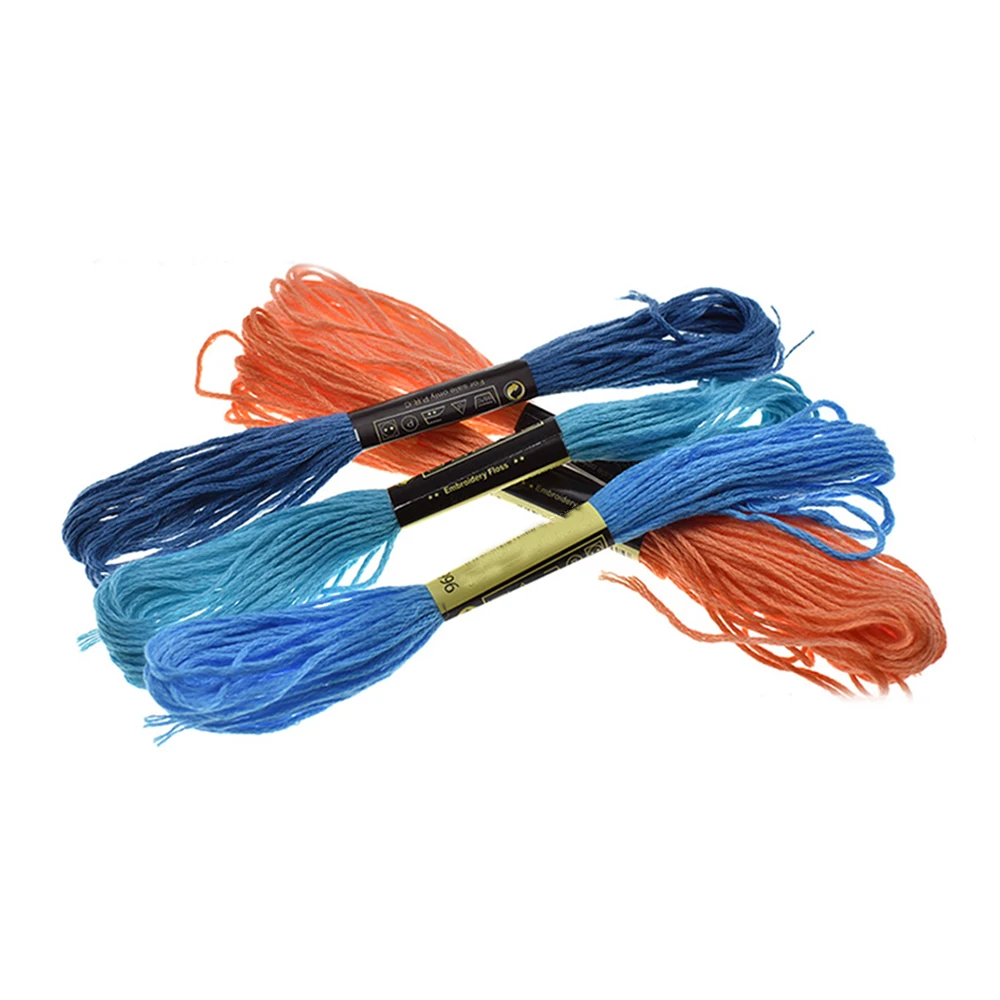 140 мотков в упаковке высококачественная нить для вышивки радужной расцветки
