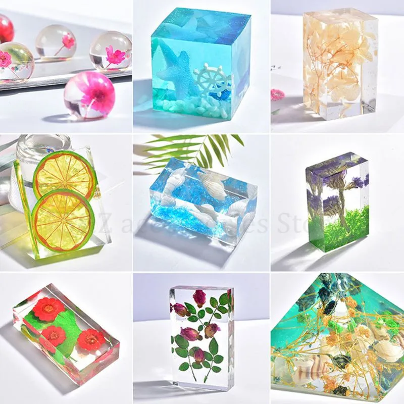 

Resin Crystal Epoxy Silicone Rectangle Mould DIY Crafts Dried Flower Decor Mold
