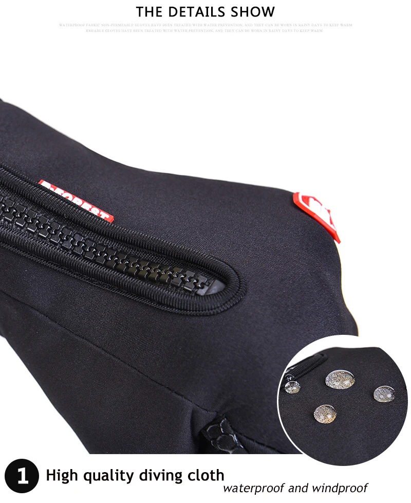 Мужские и женские водонепроницаемые зимние теплые лыжные перчатки сноуборд