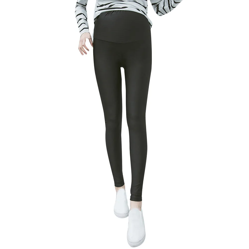 SAGACE женские корейские брюки для беременных живота тонкие узкие однотонные