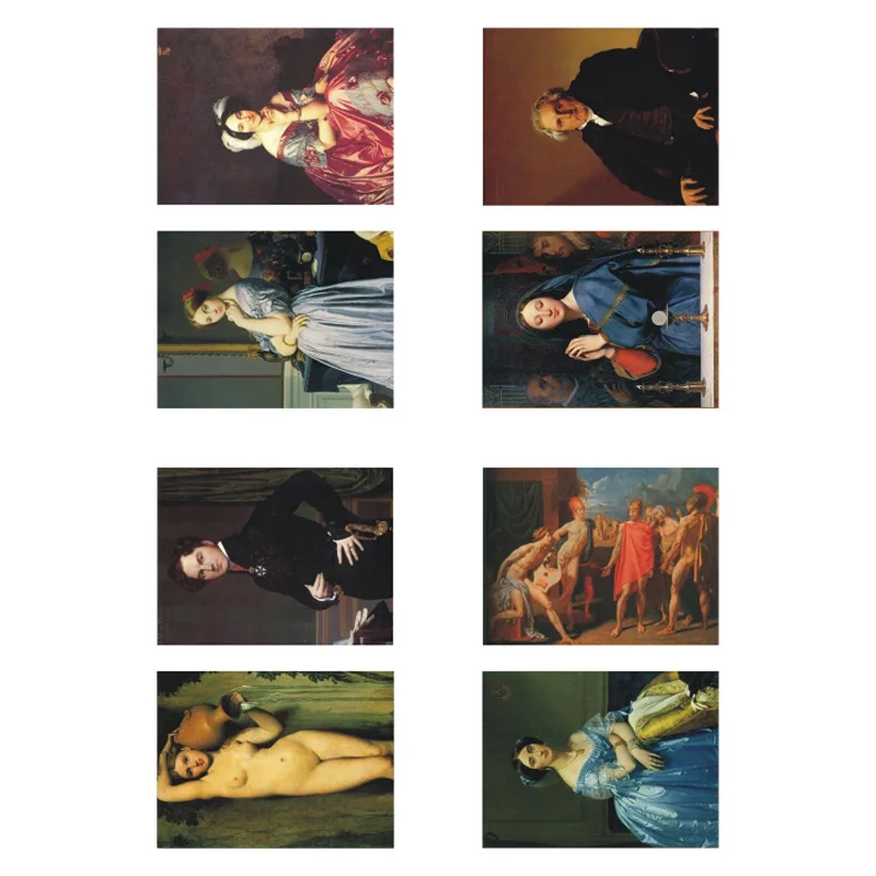 1 шт. знаменитая масляная живопись Жан Аугуст Доминик ингрэс самодельная книга