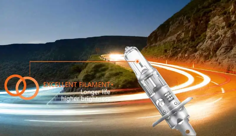 OSRAM H1 12 в 100 Вт 62200 P14.5s супер Rallye внедорожный автомобильный галогенный головной светильник, автомобильная противотуманная лампа, более яркая(одинарная