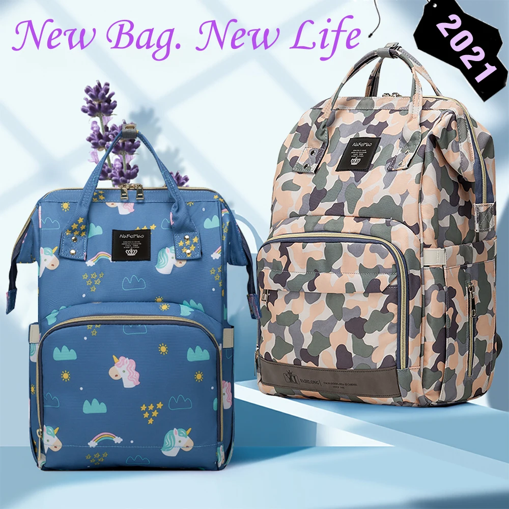 

Mommy Bag Baby Diaper Bag Large Capacity Travel Mom Backpack Handbag Waterproof Fashion Nappy Bag