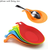 silicone world food grade silicone spoon heat resistant placemat glass coaster silicone spoon holder kitchen tools accessories