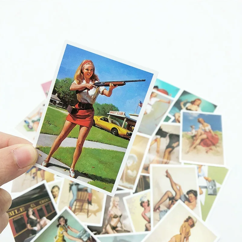 25pcs soviet union stalin ussr cccp sexy girl poster stickers skateboard guitar suitcase decal graffiti sticker kids classic toy free global shipping