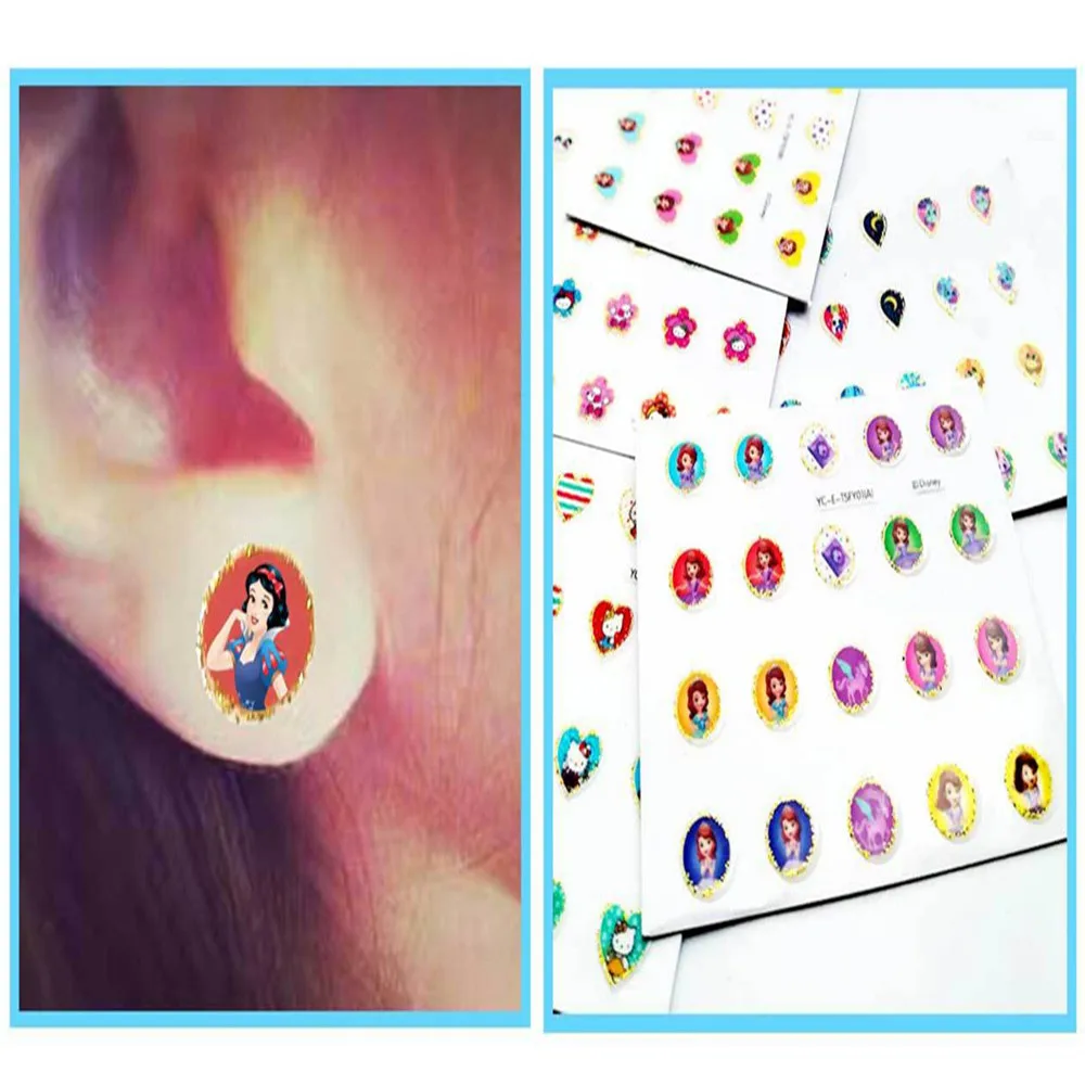 Стикеры для сережек Disney игрушки с мультяшными героями Диснея Эльза и Анна
