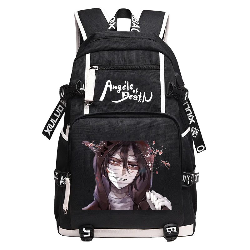 Angels of Death Anime Bag Large-capacity schoolbag Students creative personality fashion casual backpack laptop bag |
