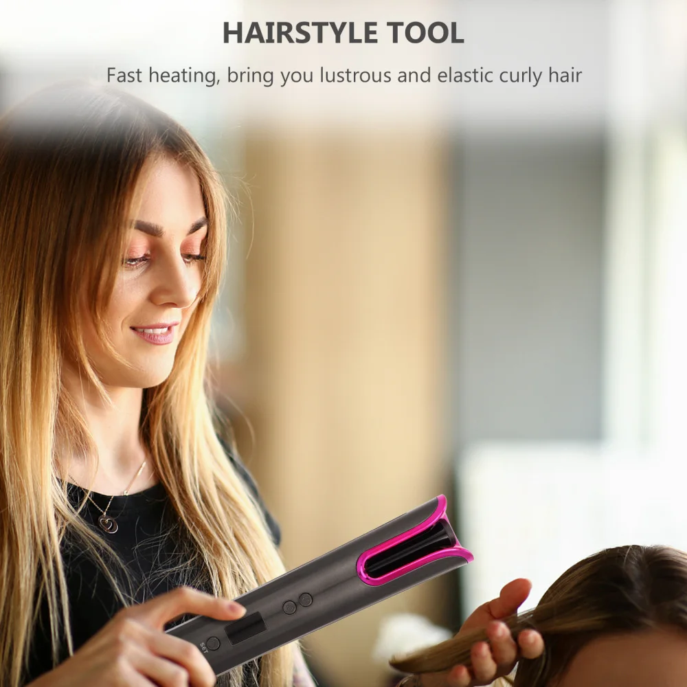 

1 Set Automatic Curling Iron Hair Curler Portable Wireless Hair Curly Machine