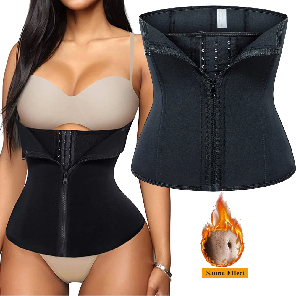 

Sauna Sweat Belt For Weight Loss Neoprene Waist Trainer Body Shaper Corset Slimming Belly Sheath Shapewear Women Tummy Trimmer