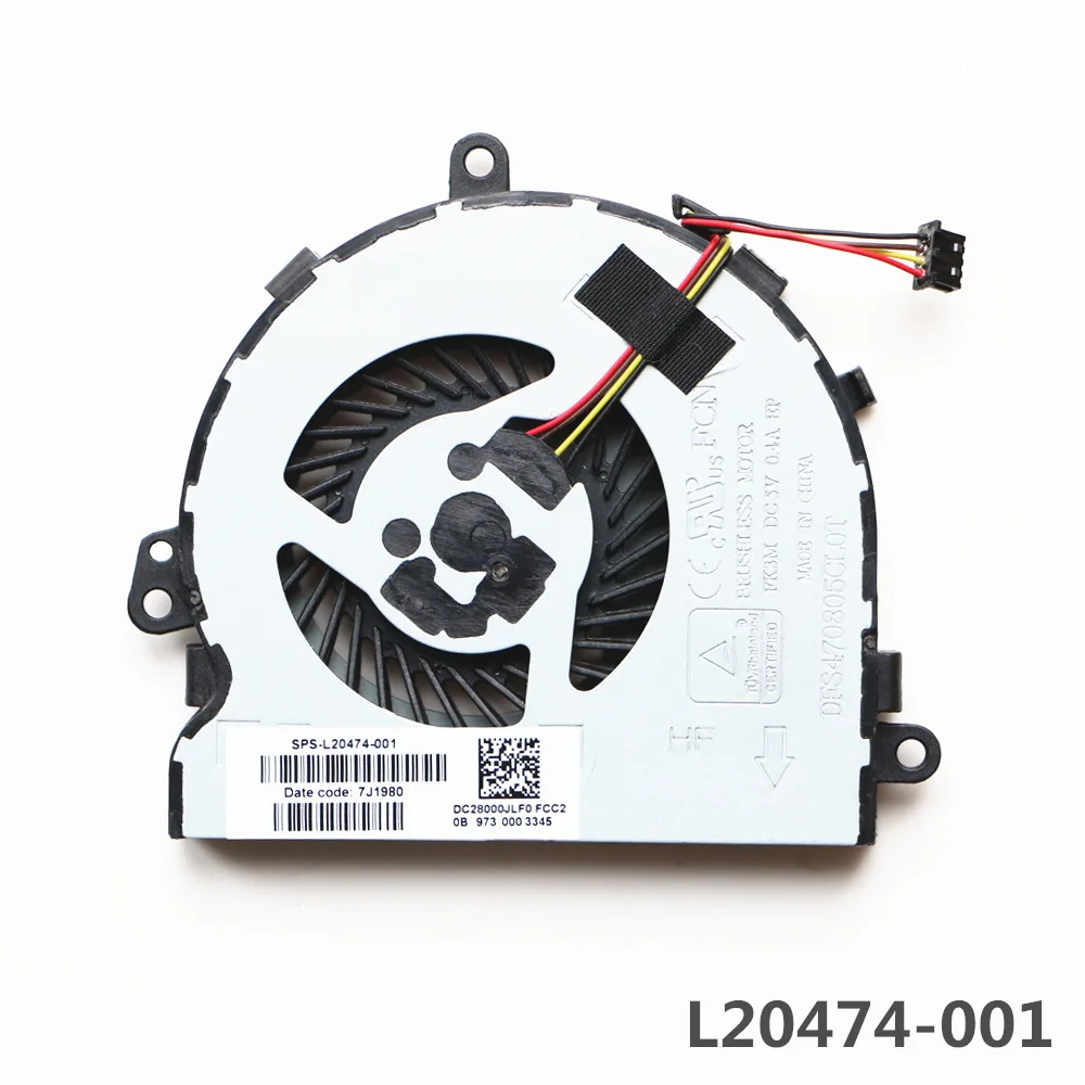 L20474 001 для HP 15 DA DA0006TX DA0008TX DA0009TX DA0010TX DA0008TU DA0014TU DA0327TU Вентилятор охлаждения