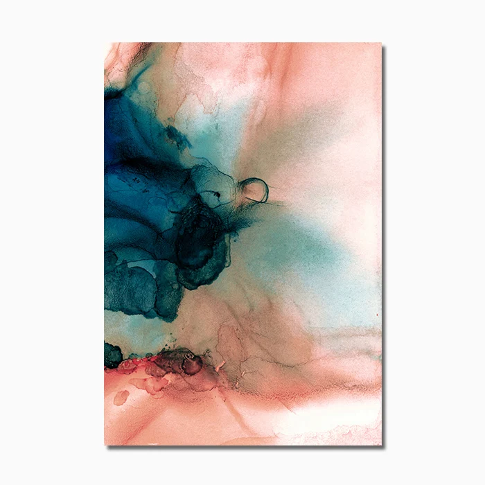 

Pink Flower Leaf Nordic Poster Wall Art Canvas Painting Modern Posters And Prints Wall Pictures For Living Room Decor