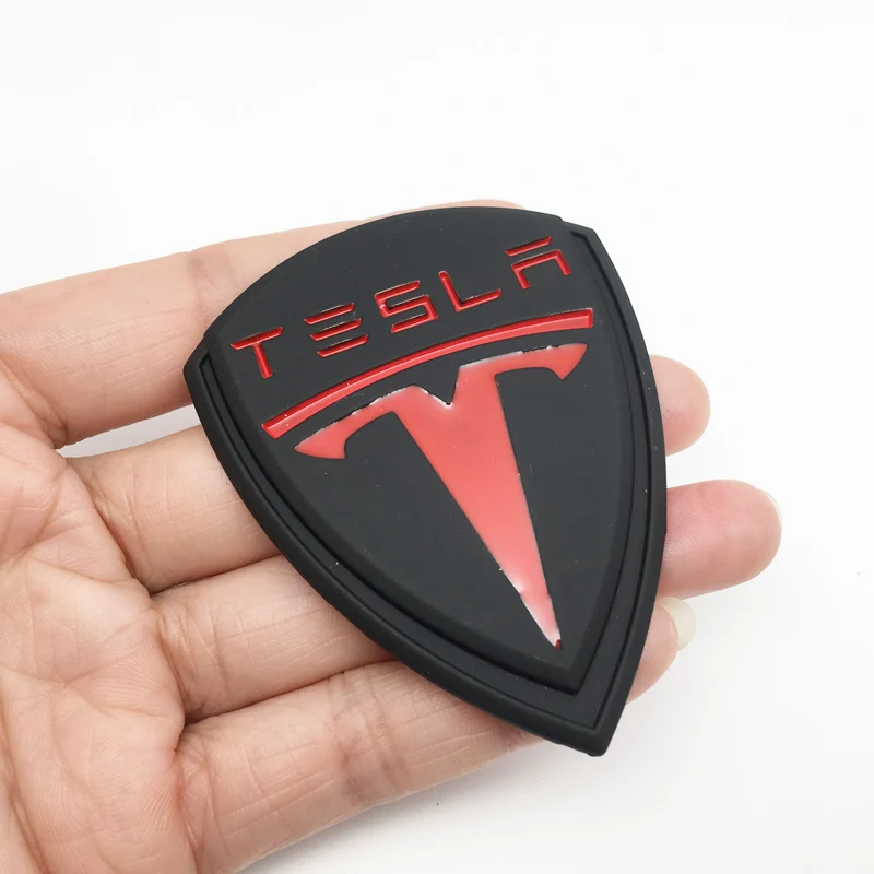 Стайлинг автомобиля 3D металлическая наклейка с логотипом Тесла для Tesla Model 3