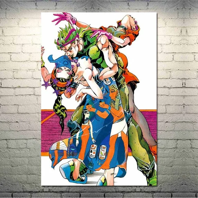 

JoJo S Bizarre Adventure Action Japan Anime HD Prints Canvas Wall Art Painting Pictures Home Decor Poster Living Room Framework
