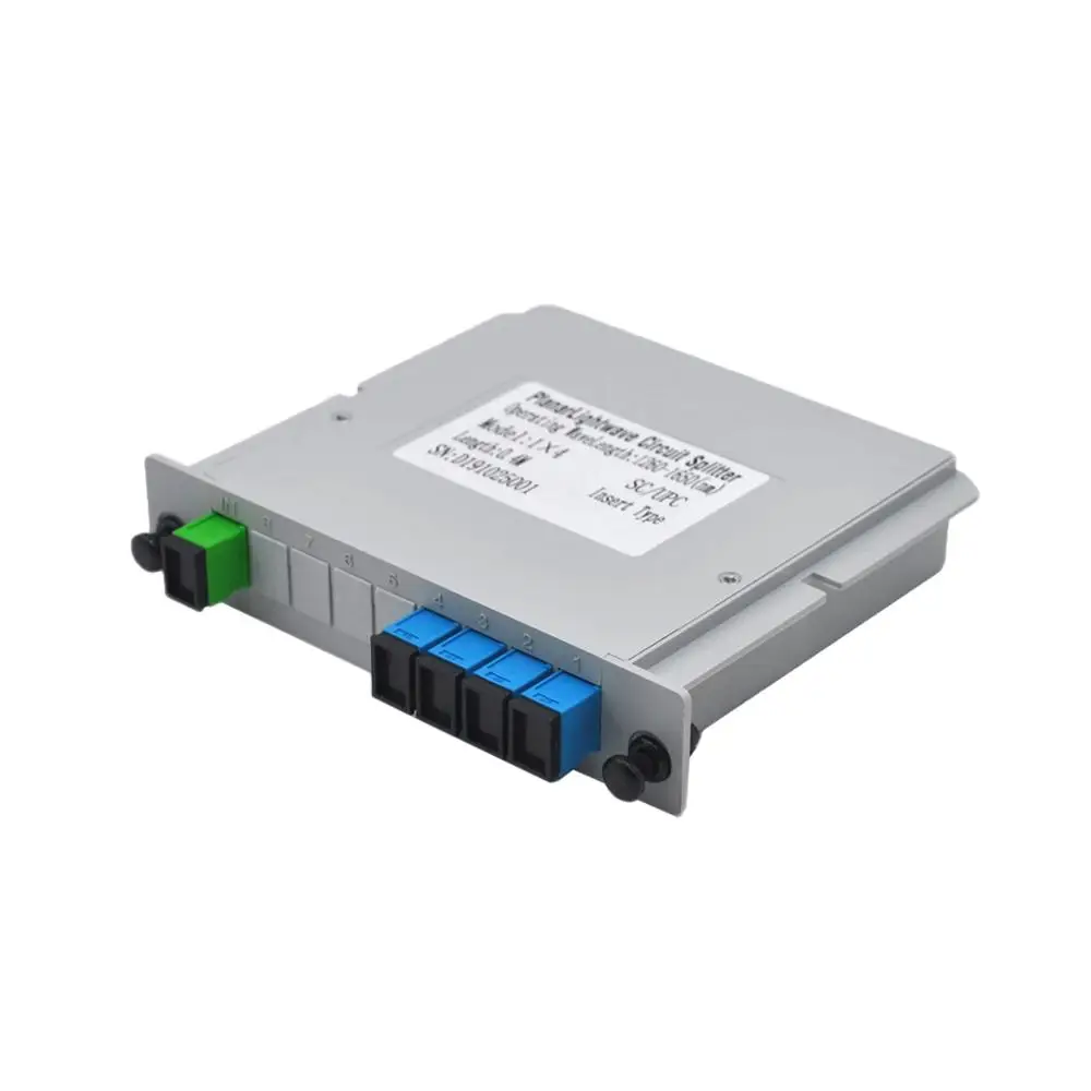 Разветвитель 10 шт./лот SC UPC/APC 1X4 Волоконно-Оптический FTTH Кассетный блок оптический