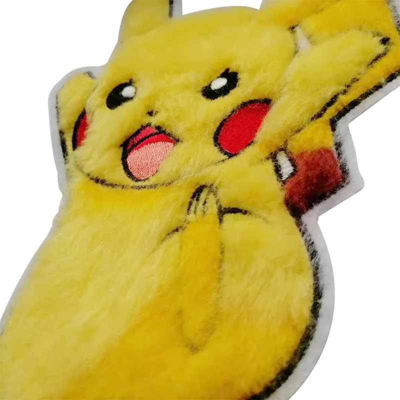 Милая одежда с изображением покемона Пикачу Вышивка Патчи для аппликация на