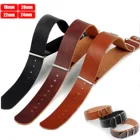 Ремешок из натуральной кожи для наручных часов, браслет в ретро стиле для мужчин и женщин, 18 мм 20 мм 22 мм 24 мм