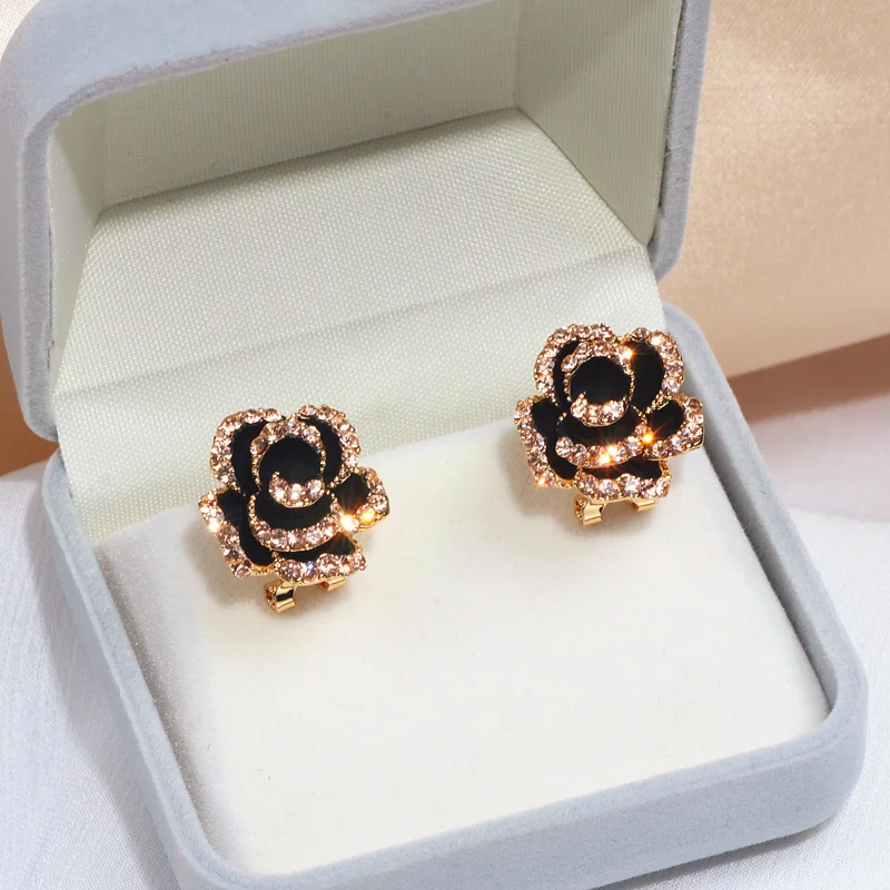 Новые роскошные серьги с кристаллами розы для женщин очаровательные свадебные