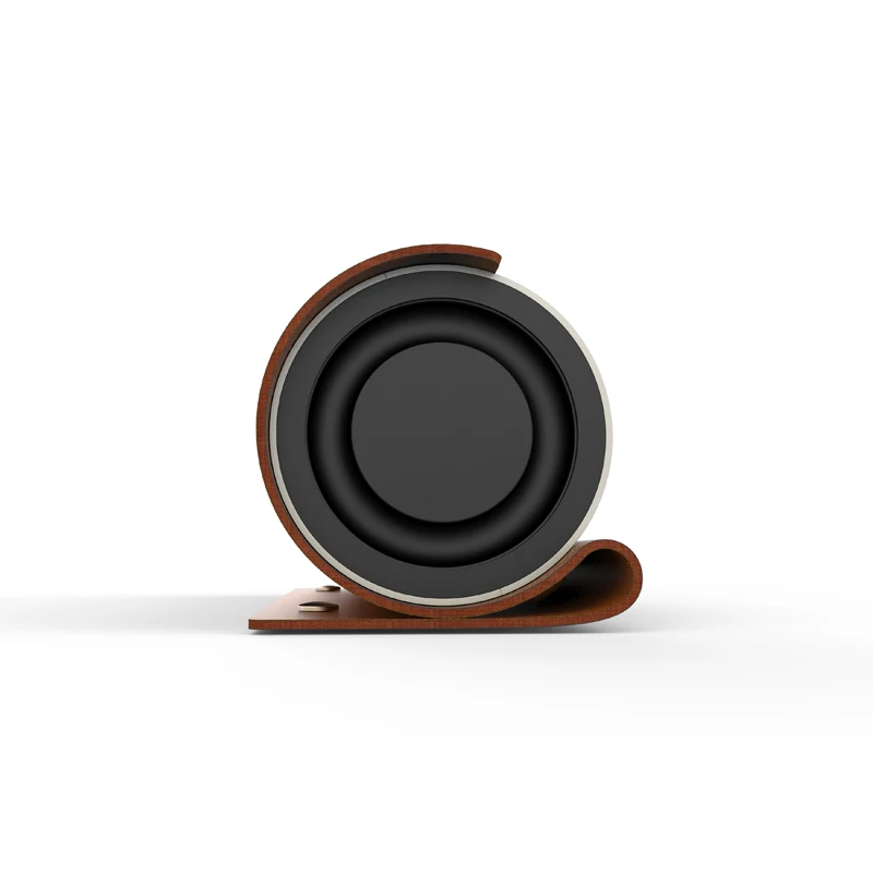 Портативная беспроводная bluetooth колонка с супербасами кожаная стереоколонка для