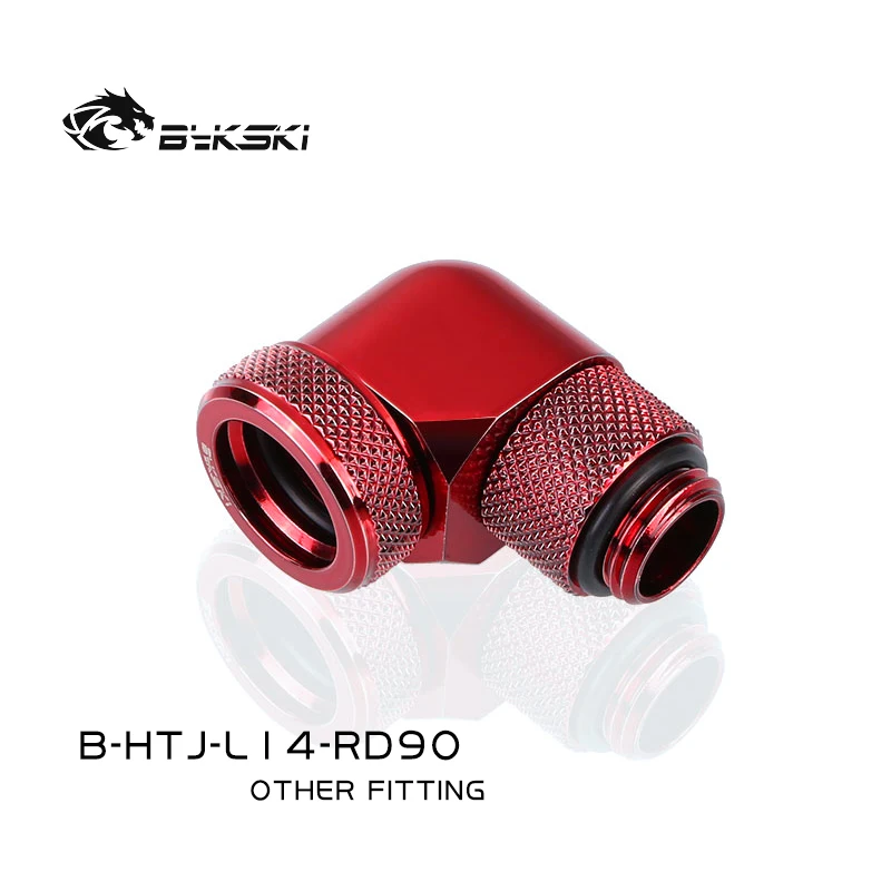 Bykski B-HTJ-L14-RD90 G1/4 ''мужского и женского пола 90 градусов вращающийся фитинг для