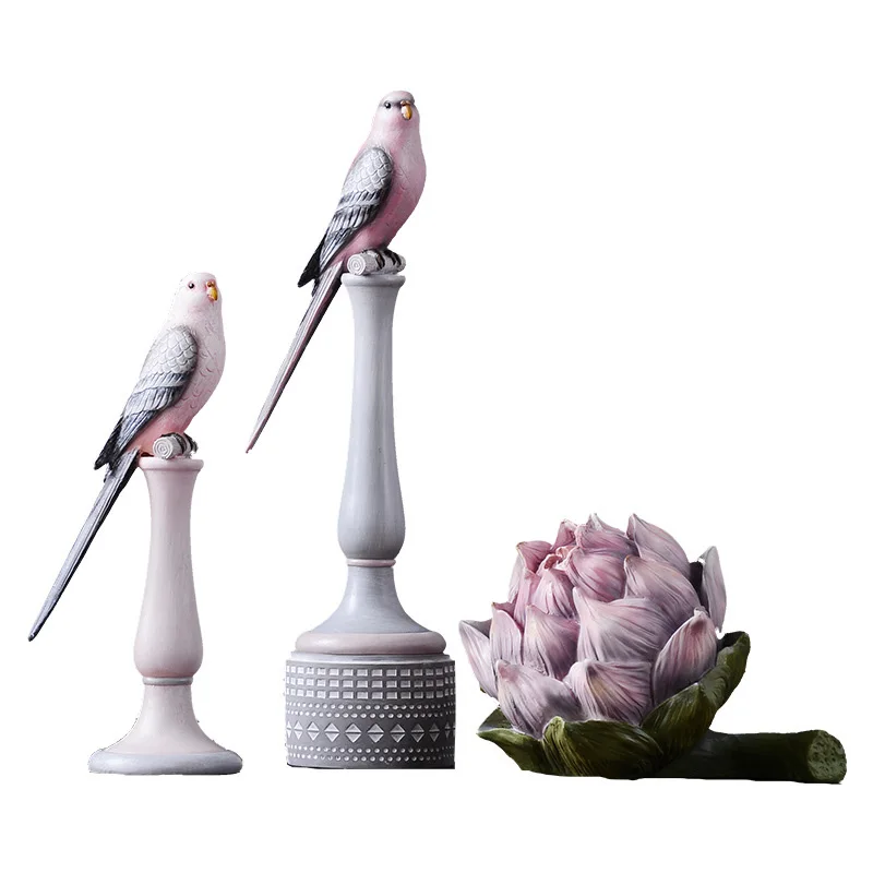 Цветная живопись винтажная фигурка Журавля украшение для дома полимерные