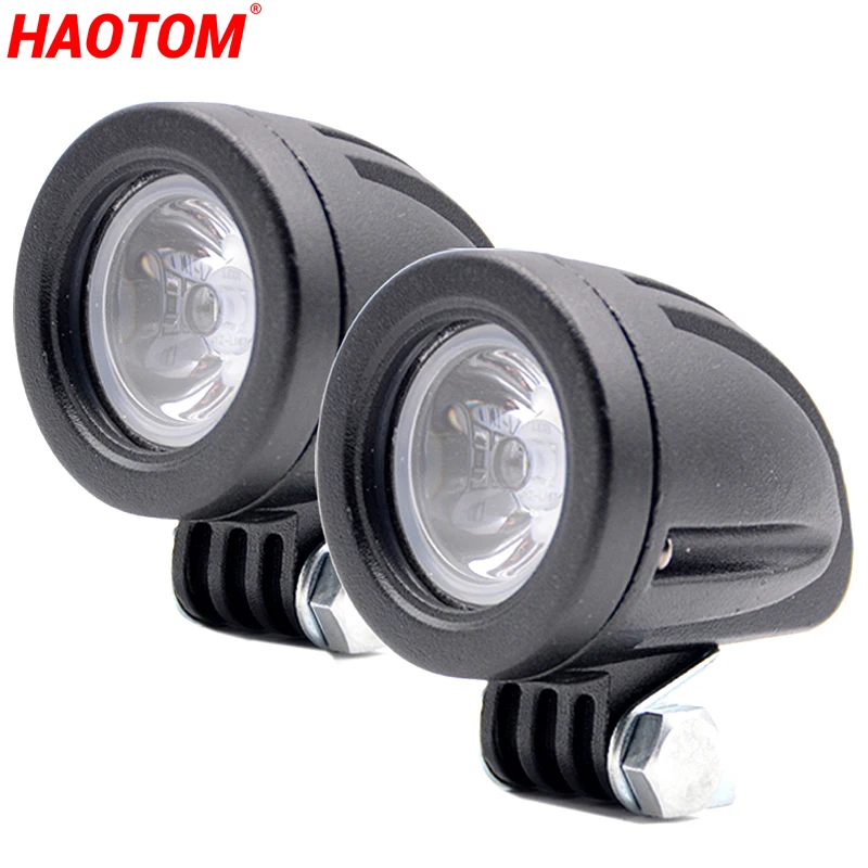 

2PCS 10W 1000LM Motorcycle LED Headlight Fog Light Lamp Auxiliary Light For Auto Car SUV Work Spot Light 12V 24V 6000K