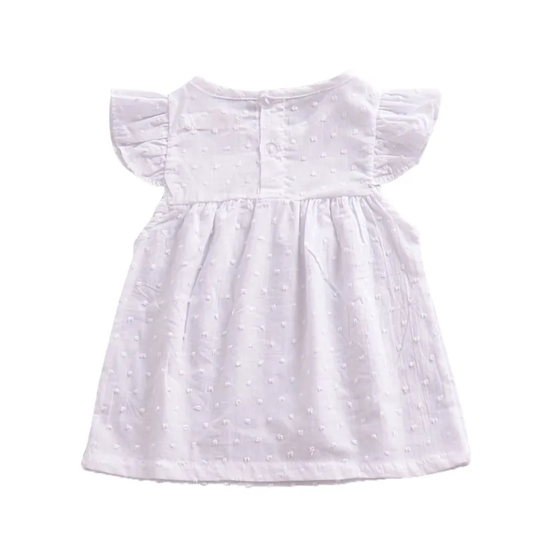 Baby Girls Dress Summer Infant Solid White For Girl Princess Dresses Kids Clothing | Детская одежда и обувь