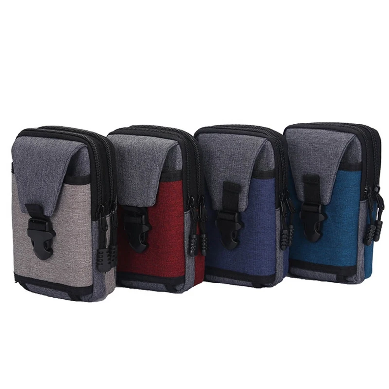 

Vintage Canvas Waist Bag Belt Hook Loop Holster Carry Phone Pouch Wallet Case