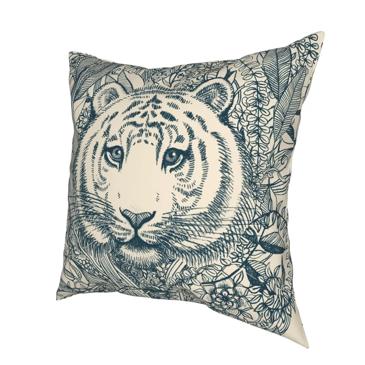 Наволочка с тигром спутывающейся подушкой креативный декоративный чехол на