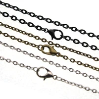 10pcs diy jewelry findings chain necklace lobster clasps necklace chains for jewelry making 50cm length