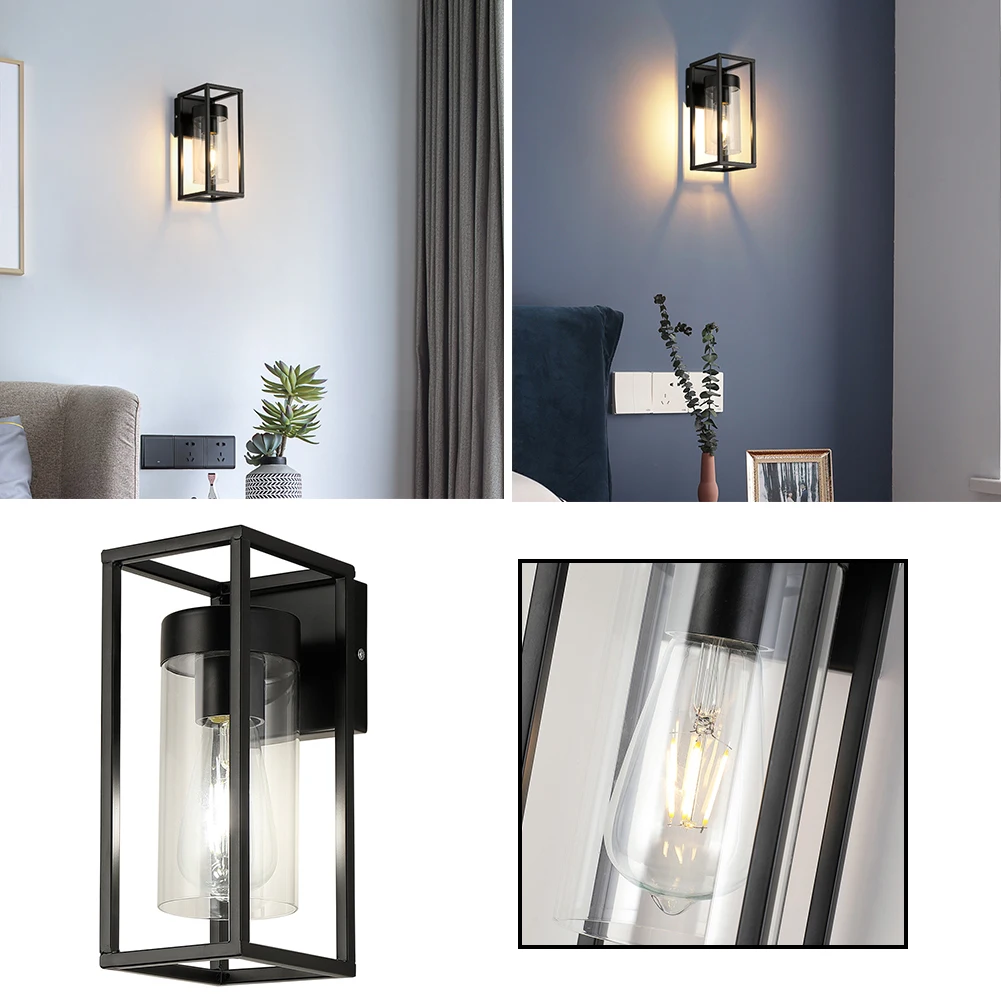 Уличный садовый настенный светильник комнатное освещение в стиле лофт спальни