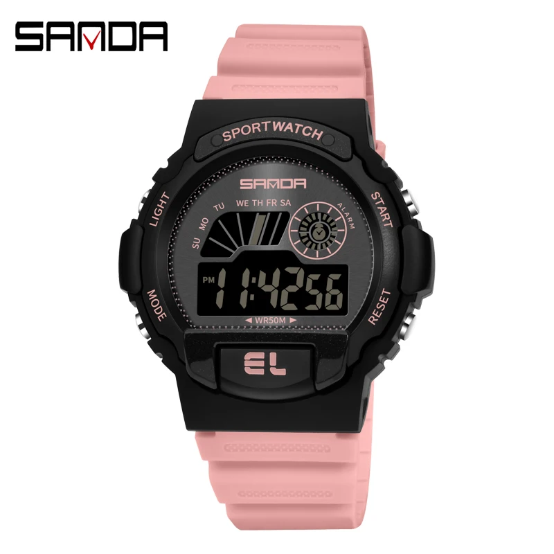 

SANDA Men's Sports Electronic Digital Watch SportWatch For Male Multi-Function Outdoor 50M Waterproof Wristwatch reloj hombre