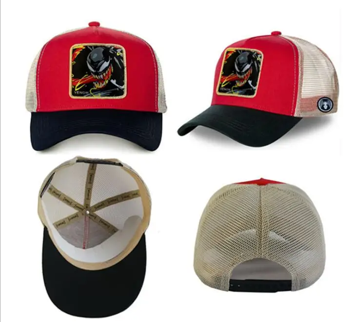 Бренд Аниме Бэтмен Snapback кепка хлопок бейсбольная кепка для мужчин и женщин хип хоп папа сетчатая шапка Дальнобойщик Кепка гоночная шляпа