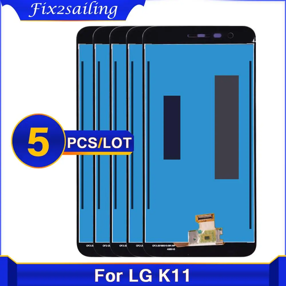5 шт./лот для LG K10 2018 K11 K30 X410 ЖК дисплей сенсорный экран дигитайзер сборки запасные