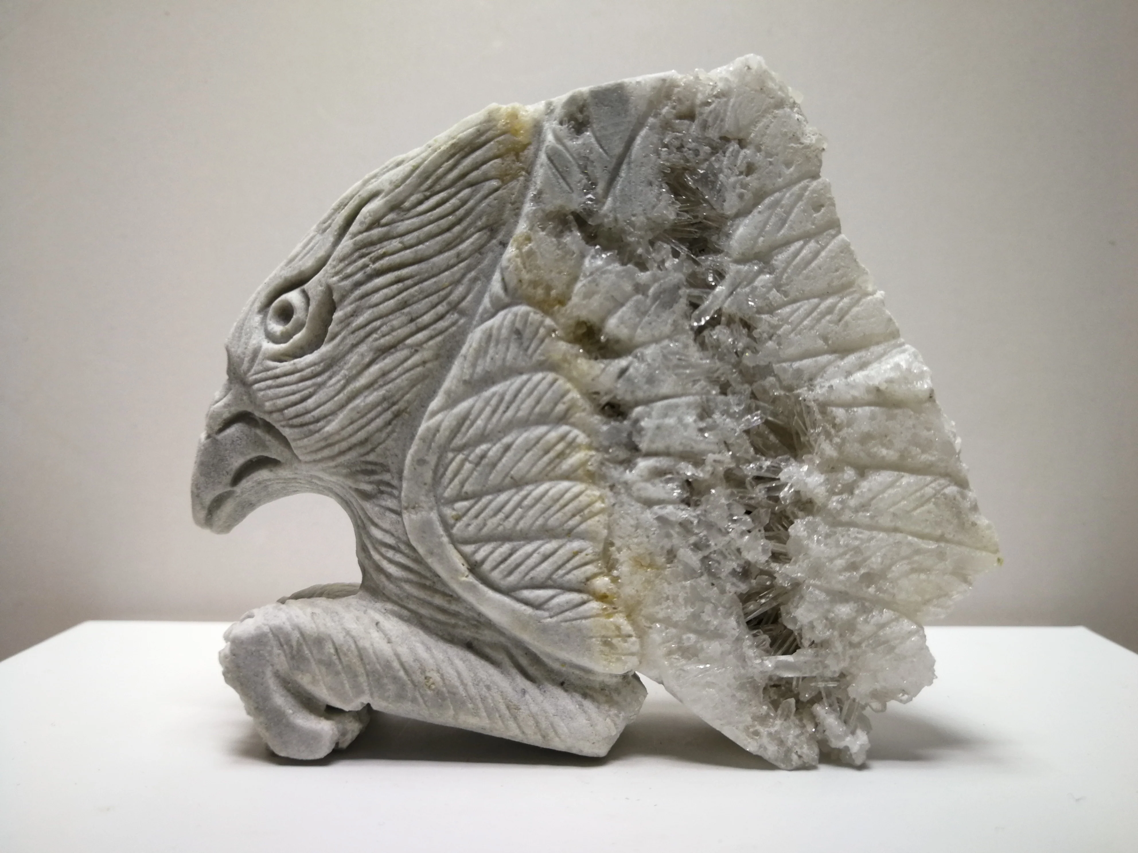 244 2 натуральный кристаллический кластер минералы образцы ручной работы Орел