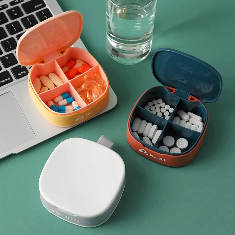 

Pill box Storage box Portable Flip pill Box Sealed Environmental Protection Pill Box Mini Pill Box