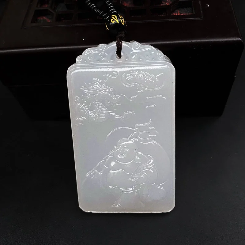 Ожерелье из натурального энергетического камня квадратная Подвеска китайского