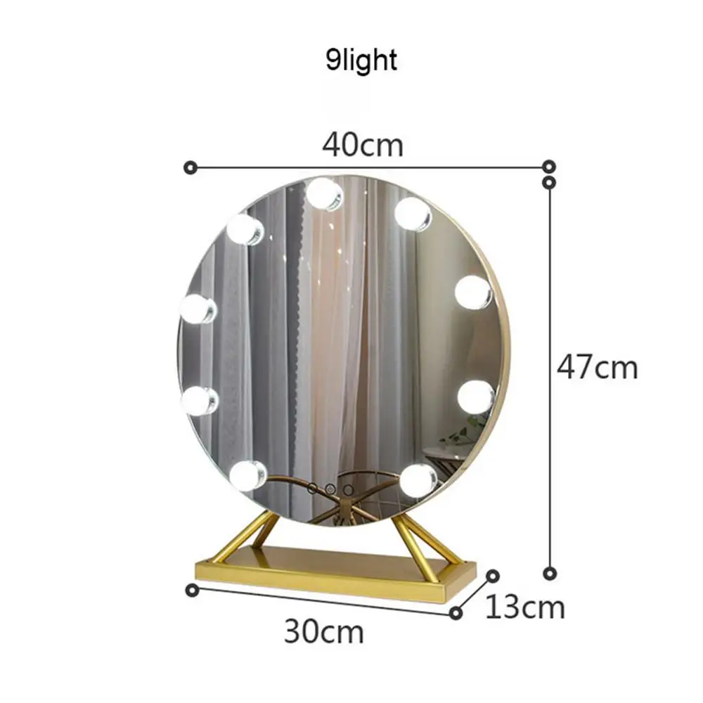 Сенсорный экран с регулируемой яркостью туалетное зеркало подсветкой Голливуд