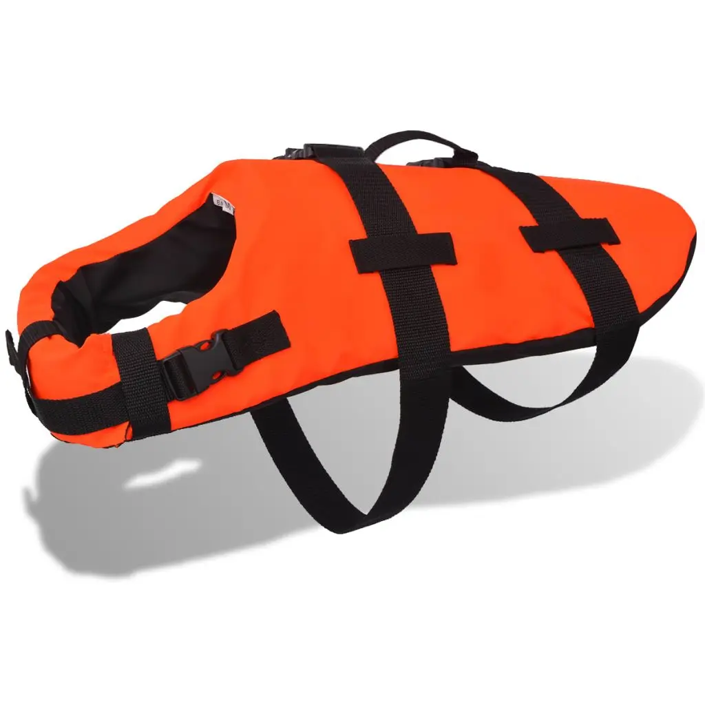 VidaXL Chaleco salvavidas para perros S naranja|Собачьи жилеты| |