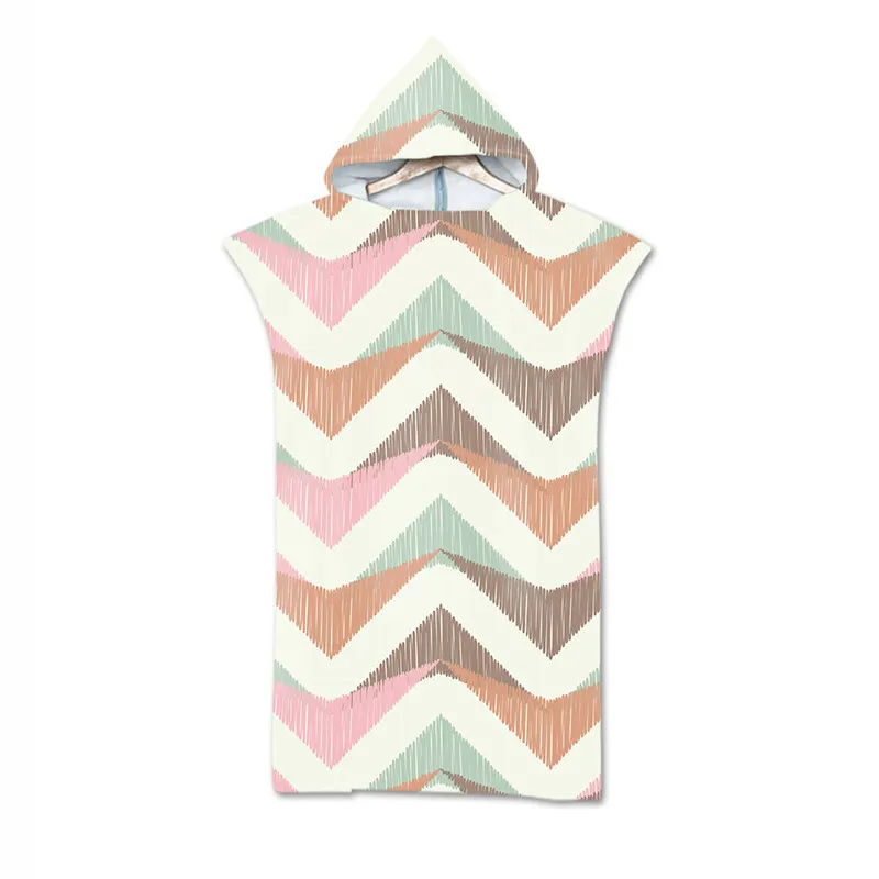 Купальный костюм для дайвинга из микрофибры в полоску сменные халаты Пляжное