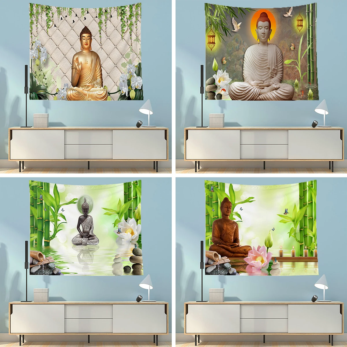 Индийский фон для стены тканевый декора гостиной 6 размеров в наличии коврик