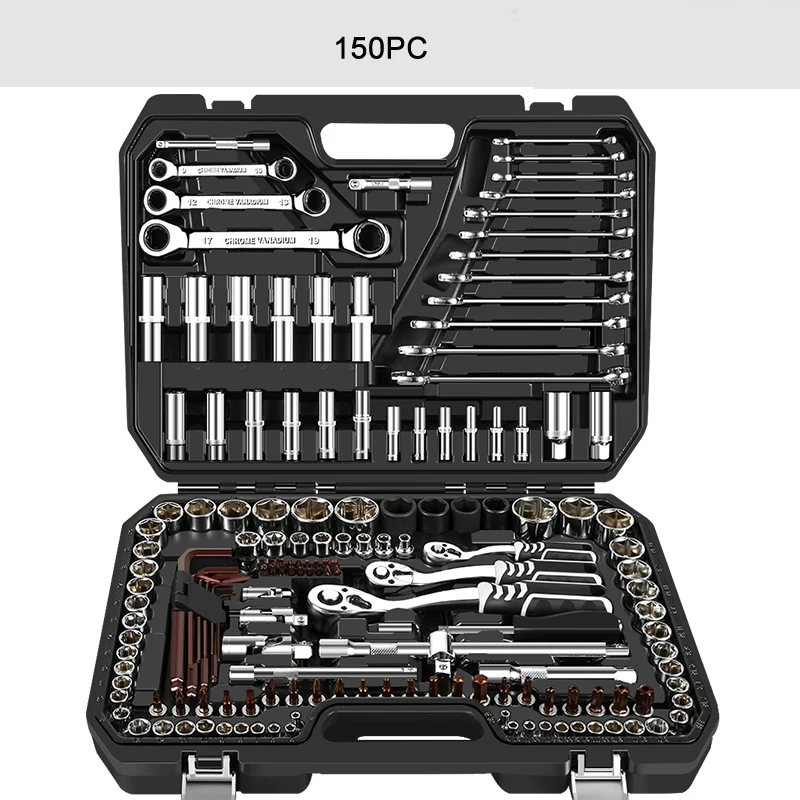 Набор торцевых головок универсальный инструмент для ремонта автомобиля трещотка набор динамометрический Ключ комбинированный набор ключей многофункциональный