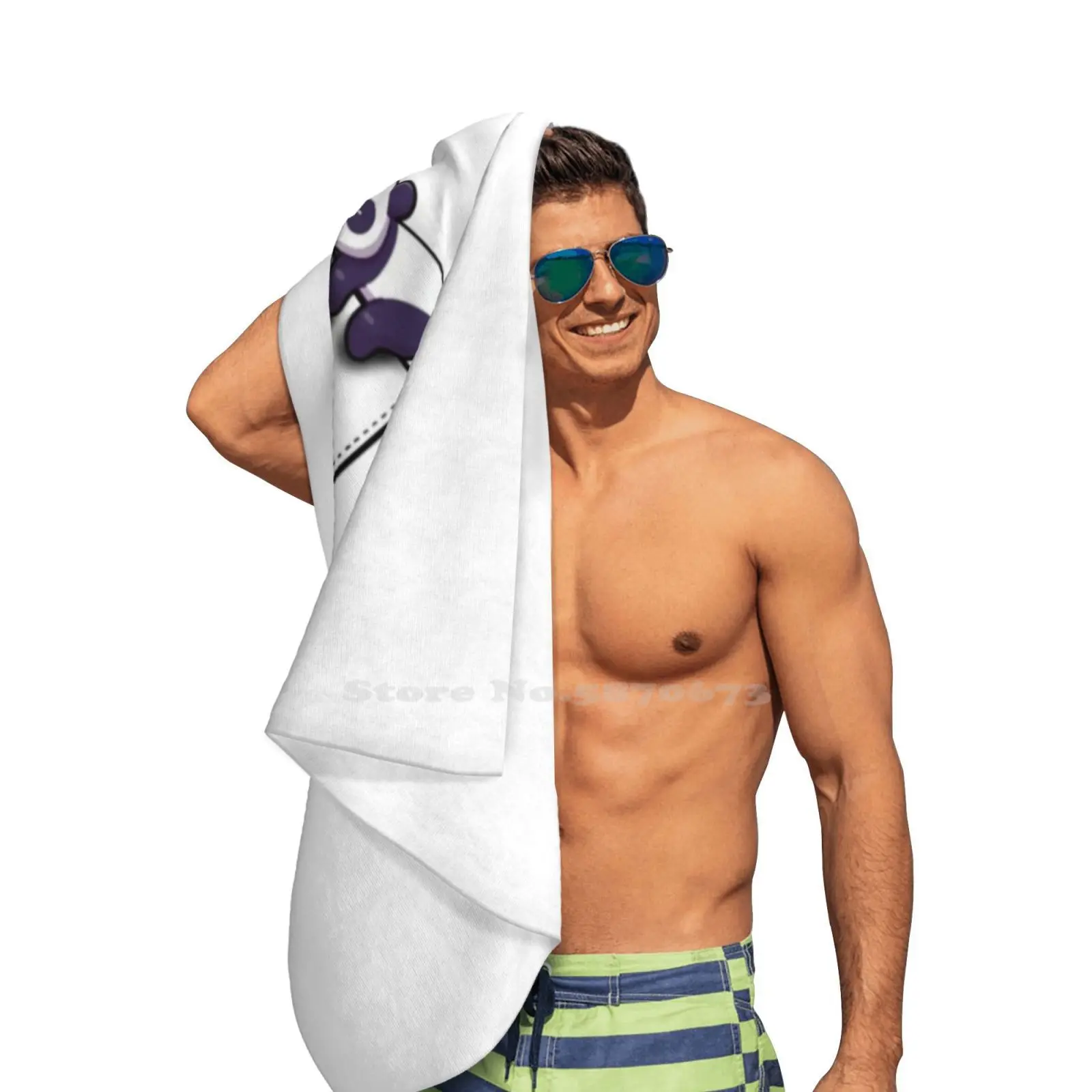 Большое банное полотенце в виде панды пляжное солнцезащитное одеяло японское