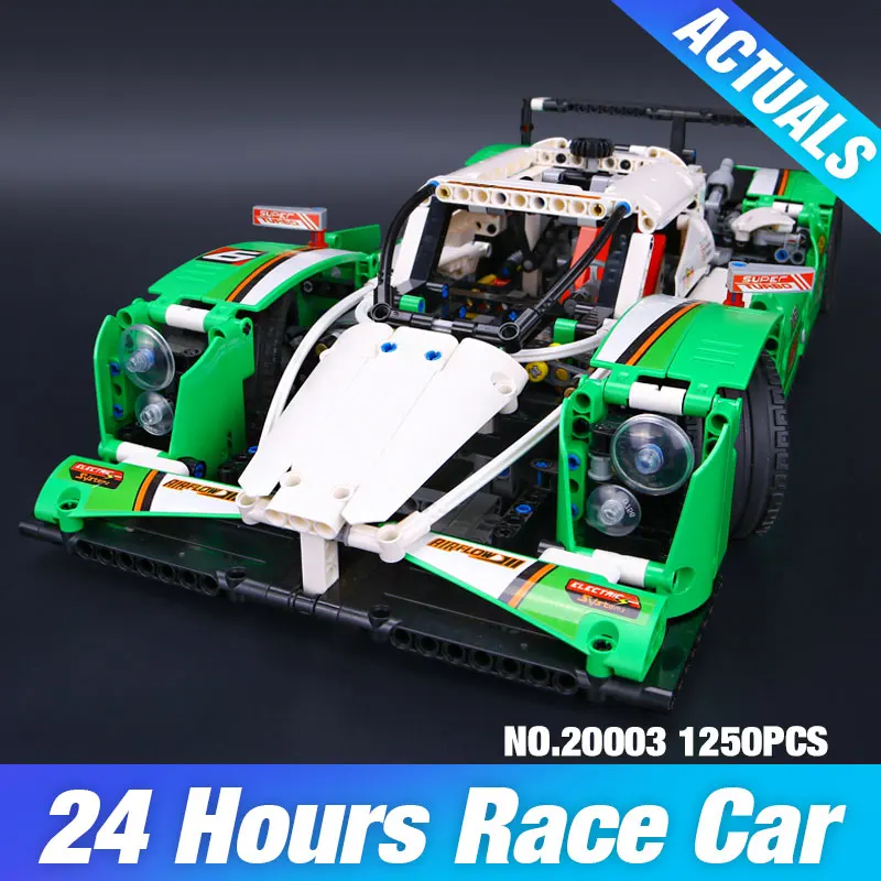 20003 Technic Car Toys 42039 24 часа Гоночная машина f1 строительные блоки кирпичи Обучающие собранные автомобильные игрушки детские рождественские подарки