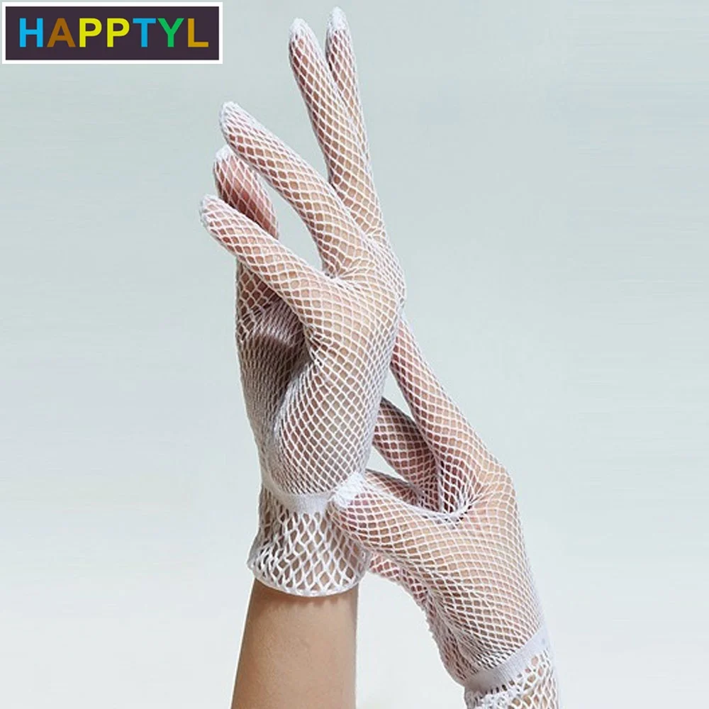 HAPPTYL 1 пара свадебные сетчатые перчатки для невесты вождения|Перчатки невесты| |