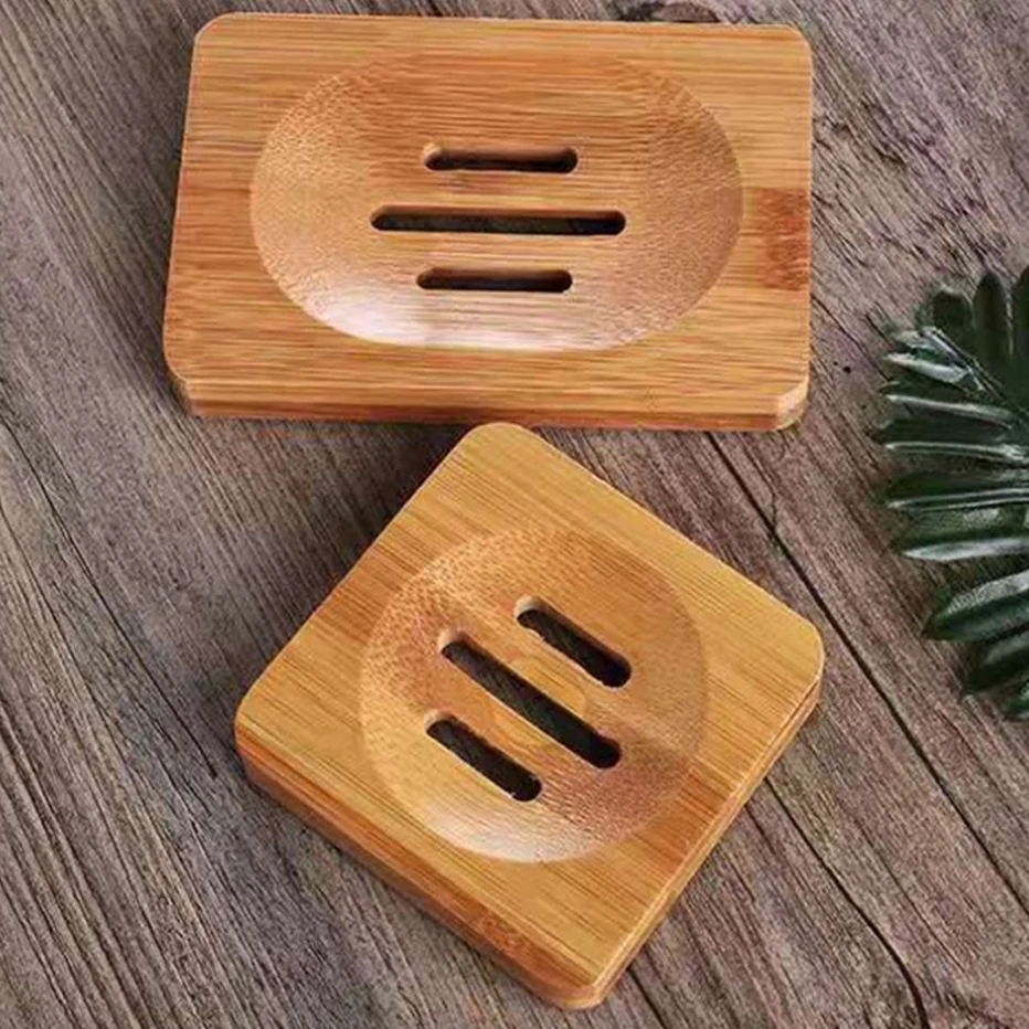 

Мыльница из натурального бамбуковые тарелки держатель мыла в ванне бамбука, чехол-поднос, деревянный ящик для защиты от плесени, сливная ко...