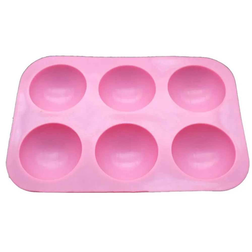 2 шт. розовый 6 cavity торта силиконовая форма для выпечки аксессуары 3D DIY